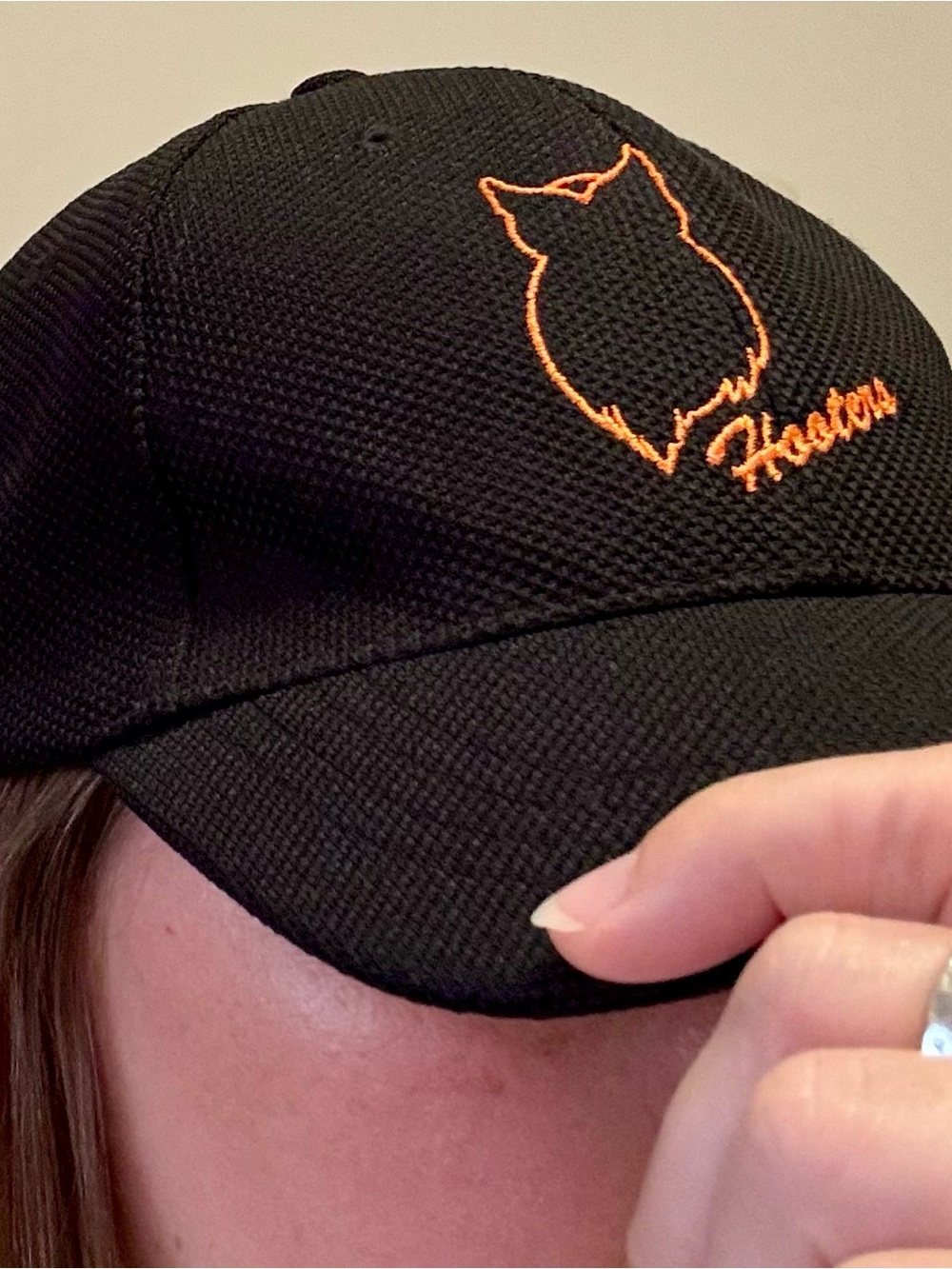 Hooters Toronto Canada New Era Black Cap Orange Embroidery Retro Memorabilia